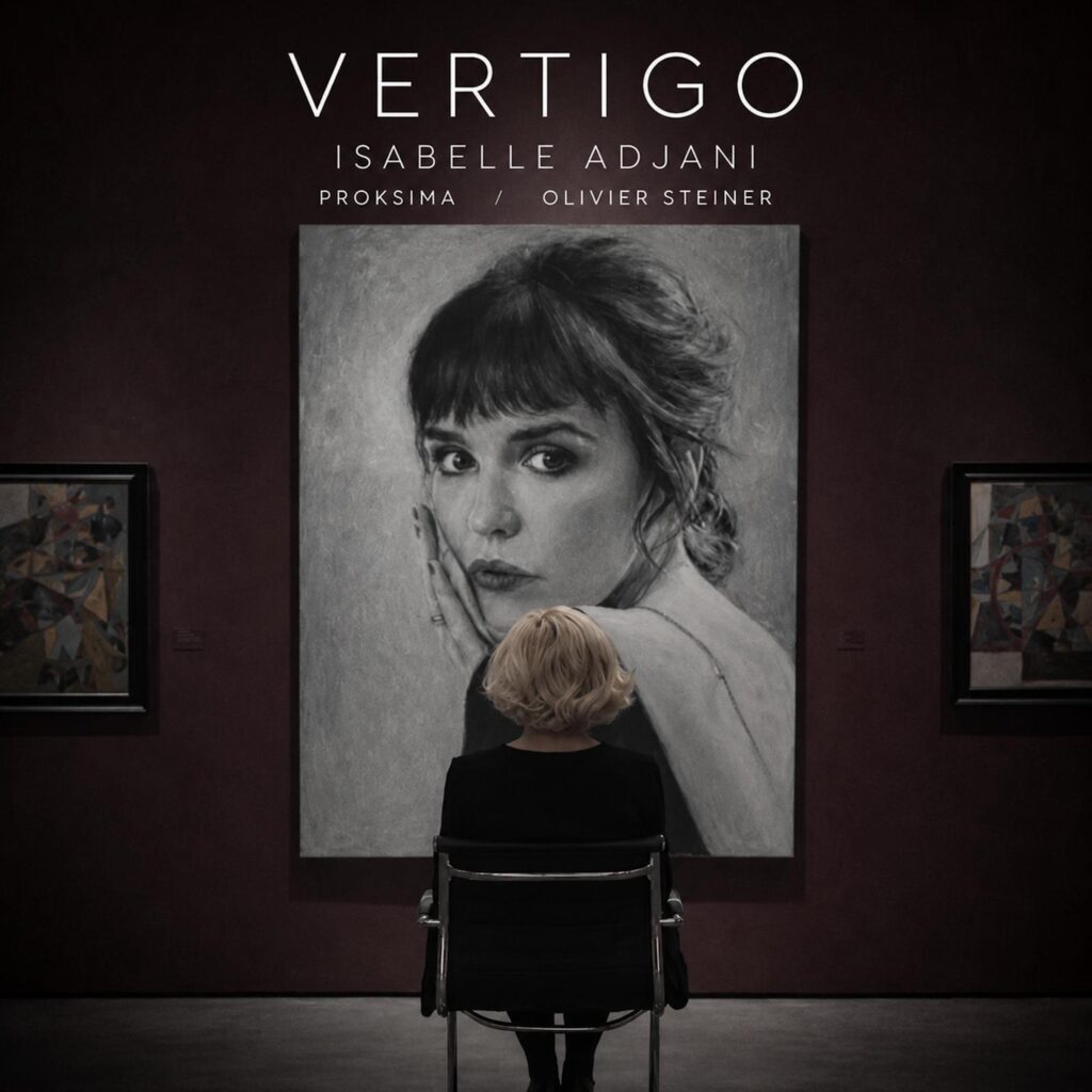 Pochette de VERTIGO, album d’Isabelle Adjani, Olivier Steiner et PROKSIMA